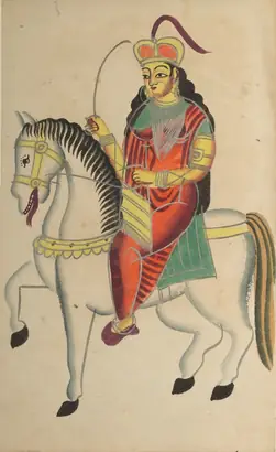 Dokumentasi museum The Mutiny of the Heroine Rani Lakshmi Bai of Jhansi. Nama pembuat belum tercantum pada daftar atribusi museum.