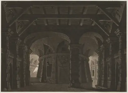 Dokumentasi museum Subterranean Jail for the Stage. Abel Schlicht (German, 1754–1826).