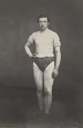 Dokumentasi museum Young Man in Athletic Outfit. attributed to: Oliver H. Willard (American, 1828–1875).