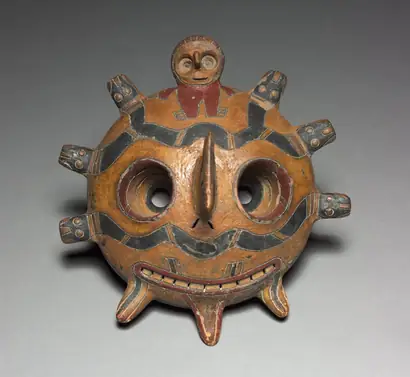 Dokumentasi museum Oculate Being Mask. Nama pembuat belum tercantum pada daftar atribusi museum.
