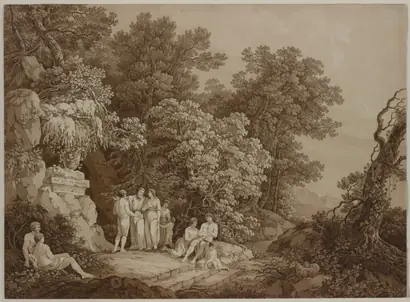 Dokumentasi museum I was also in Arcadia (Kai ego en Arkadia). circle of: Adrian Zingg (Swiss, 1734–1816).