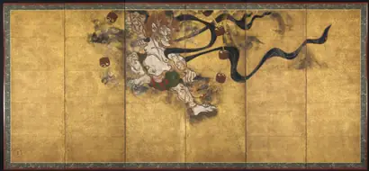 Dokumentasi museum God of Thunder (Raijin). studio of: Tawaraya Sōtatsu (Japanese, c. 1570–c. 1640).