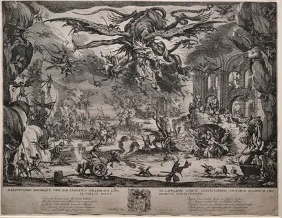 Dokumentasi museum The Temptation of Saint Anthony (second version). Jacques Callot (French, 1592–1635).
