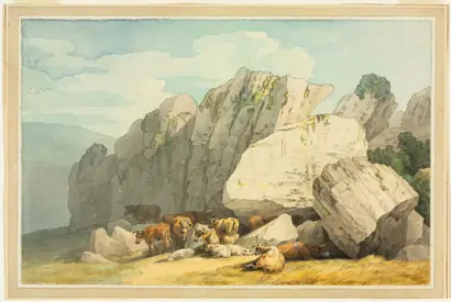 Dokumentasi museum Leigh Tor Rocks at Poundsgate, near New Bridge on the Dart, Devon. John White Abbott (British, 1763–1851).