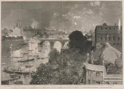 Dokumentasi museum The Festival of 14 July, Illumination of the Place of the Republic (after H. Scott). Auguste Louis Lepère (French, 1849–1918).