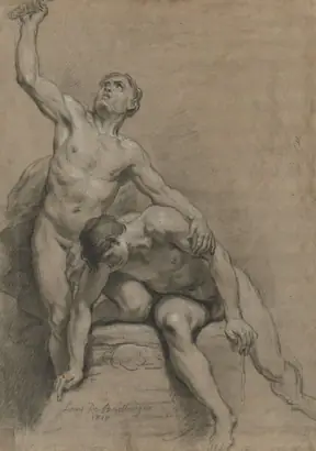 Dokumentasi museum Two Male Nudes. Louis de Boullogne (French, 1654–1733).
