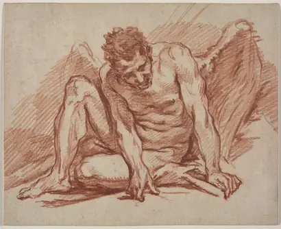 Dokumentasi museum Male Academy with Wings. François Boucher (French, 1703–1770).