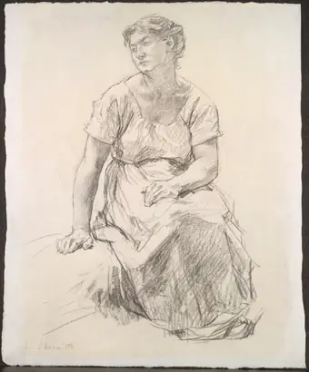 Dokumentasi museum Seated Peasant Woman. Léon Augustin Lhermitte (French, 1844–1925).