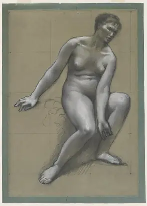 Dokumentasi museum Study for the Mother in The Fisherman's Family. Pierre Puvis de Chavannes (French, 1824–1898).