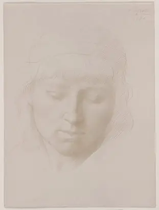 Dokumentasi museum Head of a Man. Alphonse Legros (French, 1837–1911).