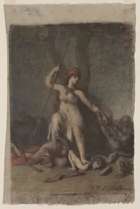 Dokumentasi museum Liberty. Jean-François Millet (French, 1814–1875).