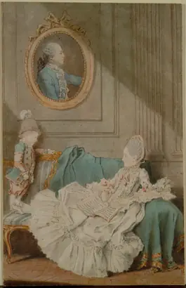 Dokumentasi museum Madame Millin du Perreux and Her Son, with a Painted Portrait of Monsieur Jérôme-Robert Millin du Perreux. Louis Carmontelle (French, 1717–1806).