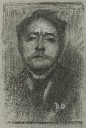 Dokumentasi museum Portrait of Jean Ajalbert. Eugène Carrière (French, 1849–1906).