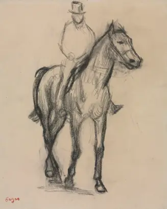 Dokumentasi museum Horse and Rider. Edgar Degas (French, 1834–1917).