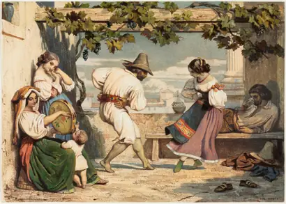 Dokumentasi museum La Saltarelle. Dominque Louis Papety (French, 1815–1849).