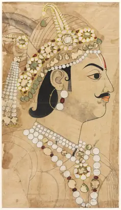 Dokumentasi museum Portrait of Maharaja Pratap Singh (1764–1803). attributed to: Sahib Ram (Indian, active 1745–1803).