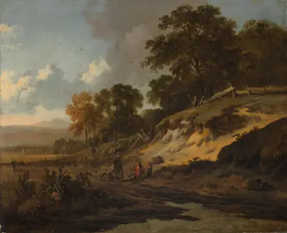 Dokumentasi museum Landscape with Hunters. Jan Wijnants (Dutch, 1635–1684).