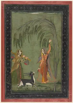 Dokumentasi museum Todi Ragini, from a Ragamala Series. Nama pembuat belum tercantum pada daftar atribusi museum.