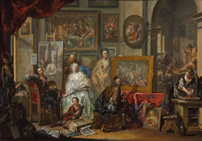 Dokumentasi museum The Artist's Studio. Johann Georg Platzer (Austrian, 1704–1761).