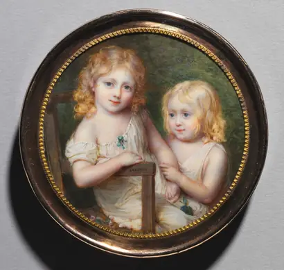 Dokumentasi museum Portrait of the Artist's Children Emma and Paul. Jean-Antoine Laurent (French, 1763–1832).