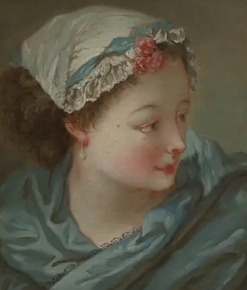 Dokumentasi museum Head of a Young Woman. François Boucher (French, 1703–1770).