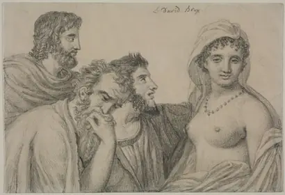 Dokumentasi museum Phryne before Her Judges. Jacques-Louis David (French, 1748–1825).