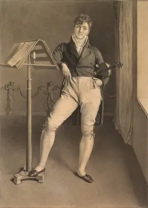 Dokumentasi museum Portrait of Violinist Jean Vidal (1789–1867). Adrien Victor Auger (French, 1787–1854).