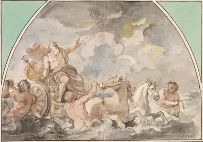 Dokumentasi museum The Triumph of Neptune. Charles Joseph Natoire (French, 1700–1777).