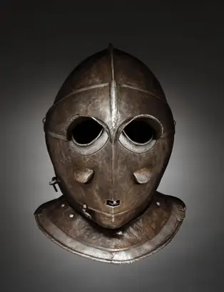 Dokumentasi museum Savoyard Helmet (Todenkopf). Nama pembuat belum tercantum pada daftar atribusi museum.