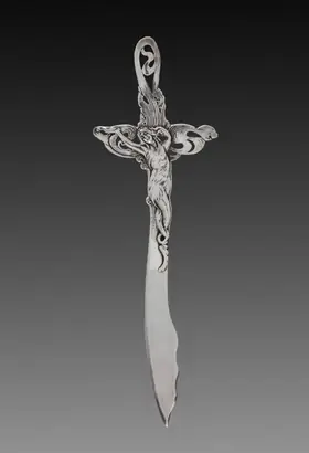 Dokumentasi museum Paper Knife. made by: George W. Shiebler & Co. (American); retailed by: Cowell and Hubbard Co. (American, Cleveland, 1879–1981).