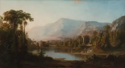 Dokumentasi museum Vale of Kashmir. Robert S. Duncanson (American, 1821–1872).
