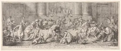 Dokumentasi museum The Banquet in the House of Simon the Pharisee. Pierre Subleyras (1699–1749).