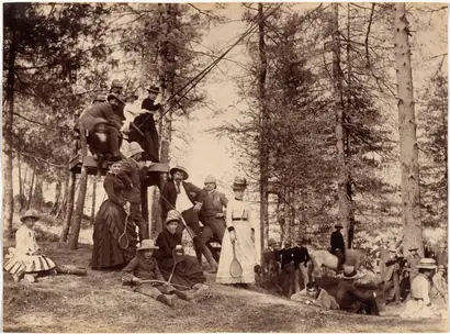 Dokumentasi museum Picnic party, Mashobra. Raja Deen Dayal (Indian, 1844–1905).