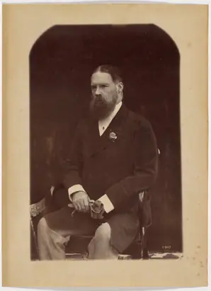 Dokumentasi museum Portrait of a Gentleman. Raja Deen Dayal (Indian, 1844–1905).