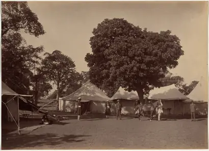 Dokumentasi museum Major Martelli's Camp at Mhow. Raja Deen Dayal (Indian, 1844–1905).