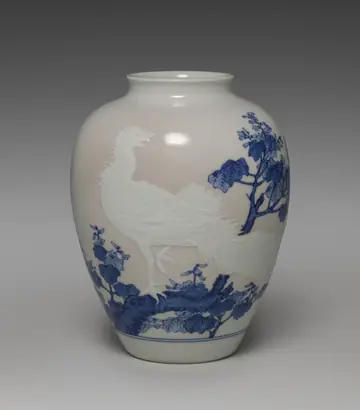 Dokumentasi museum Flower Vase with Phoenix in Paulownia. Seifū Yohei III (Japanese, 1851–1914).
