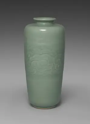 Dokumentasi museum Tong-shaped Vase with Band of Cloud. Seifū Yohei III (Japanese, 1851–1914).