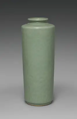 Dokumentasi museum Tong-Shaped Vase with Flowers and Grasses. Seifū Yohei IV (Japanese, 1872–1951).