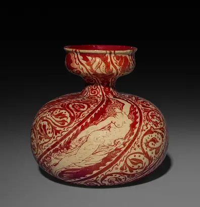 Dokumentasi museum Vase. Peran menurut katalog: Walter Crane (British, 1845–1915); Peran menurut katalog: Maw & Co. (British (modern), 1850–1969).