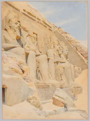 Dokumentasi museum The Great Temple of Abu Simbel. Walter Frederick Roofe Tyndale (British, born Belgium, 1855–1943).