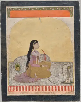 Dokumentasi museum Princess smoking a hookah. Nama pembuat belum tercantum pada daftar atribusi museum.