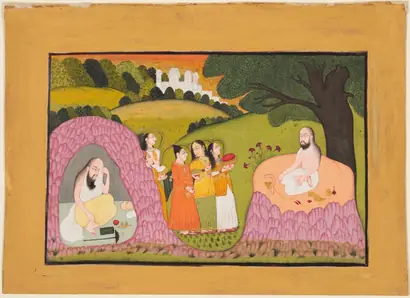 Dokumentasi museum Sultan Ibrahim ibn Adham of Balkh Visited by Angels. Nama pembuat belum tercantum pada daftar atribusi museum.