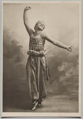 Dokumentasi museum Vaslav Nijinsky in Scheherazade. Auguste Bert (French, 1856–before 1945).