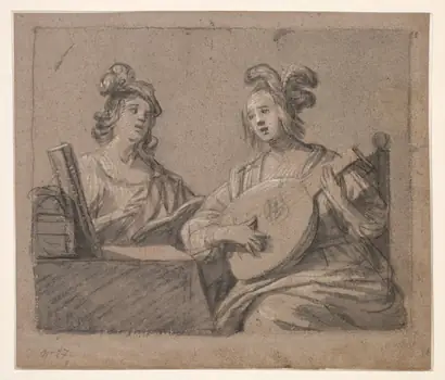 Dokumentasi museum Musical Scene. Gerrit van Honthorst (Dutch, 1590–1656).