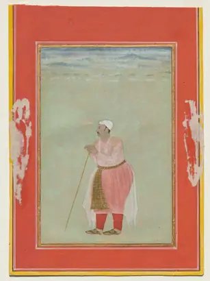 Dokumentasi museum Portrait of Maharaja Rai Singh of Bikaner (reigned 1574–1612). Nama pembuat belum tercantum pada daftar atribusi museum.
