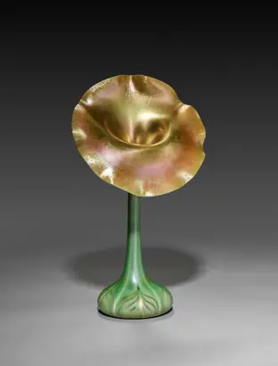 Dokumentasi museum Jack-in-the-Pulpit Vase. manufacturer: Quezal Art Glass and Decorating Company (American, 1901–1924).