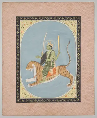 Dokumentasi museum Mercury (Budha), from a Mandi Astrology Series. attributed to: Sanju (Indian, active late 1700s–early 1800s).