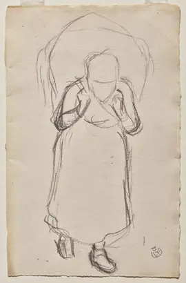 Dokumentasi museum Study for "Seaweed Gatherers, Yport". Claude-Emile Schuffenecker (French, 1851–1934).