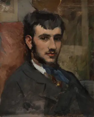 Dokumentasi museum Portrait of Renoir. Frédéric Bazille (French, 1841–1870).