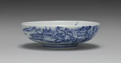 Dokumentasi museum Sweets Dish with Landscape. Peran menurut katalog: Seifū Yohei II (Japanese, 1844–1878).